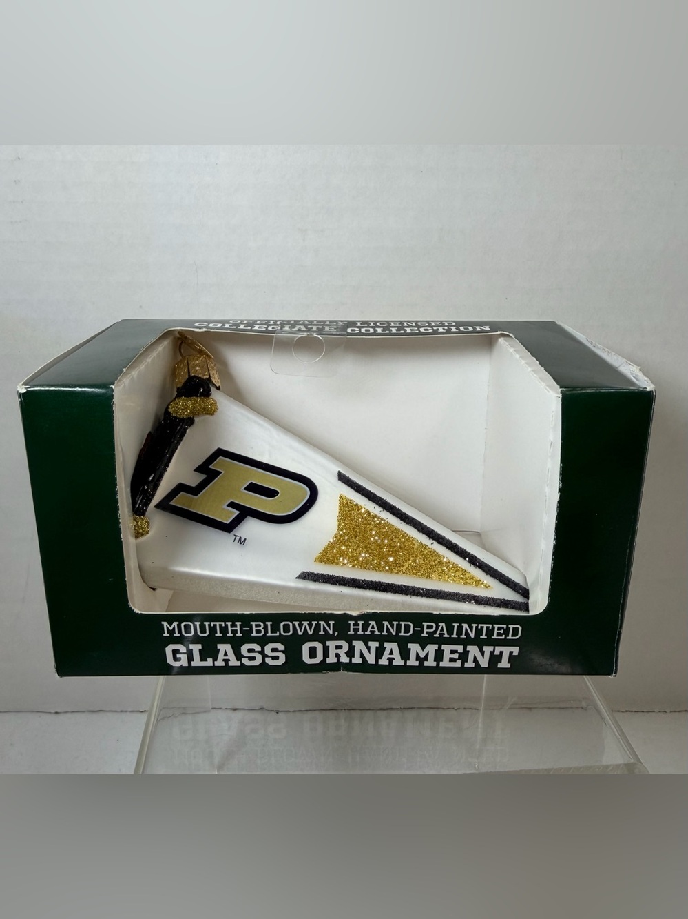 Old World Christmas Mouth Blown Glass Ornament Perdue - Limited Edition Pennant